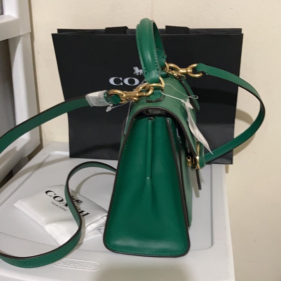 Coach Tabby Top 20 Mixed leather Green - Picture 4 of 9